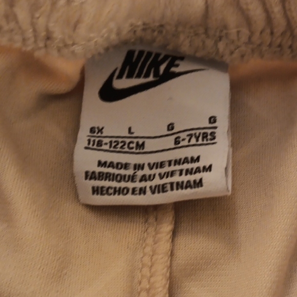 Nike Kids Pajama Bottoms in Soft Cream - Picture 2 of 5